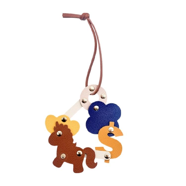 

Portable Auspicious Charm PU Leather Keychain Ideal for Hassle Free Attachment to Bags Mirrors and Gift Items During Festivals 1
