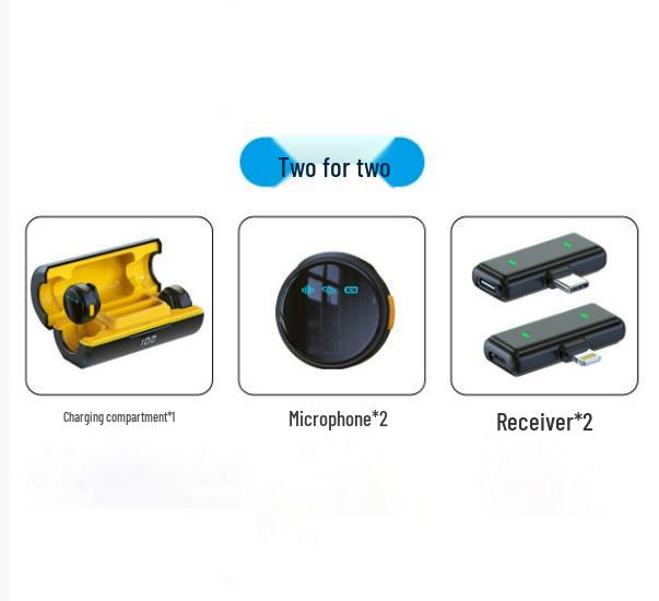 Microfon lavalieră wireless pentru streaming mobil în aer liber, interviuri și reducerea zgomotului