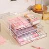 3Layer Desk Pen Holder Acrylic Stationery Organizer Multifunction Pencil Storage Box  Desktop