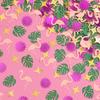 Xo, Fetti Flamingo + Palm Tree Sparkle Confetti - 200 Pcs | Tropical Tablescape, Miami Bachelorette Table Decor, Birthday Decorations, Cute Party