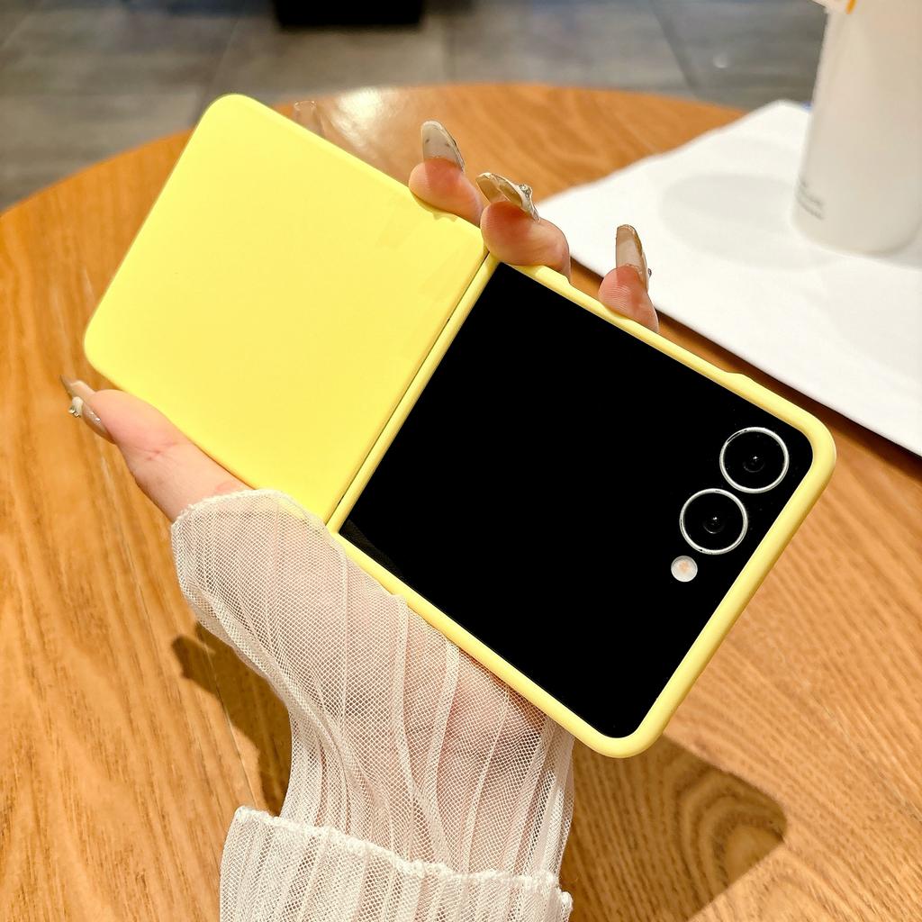 Luxury Matte Slim Candy Color Armor Case For Samsung Galaxy Z Flip 7 6 5 Zflip 4 3 Flip7 Solid Liquid Silicone Shockproof Cover