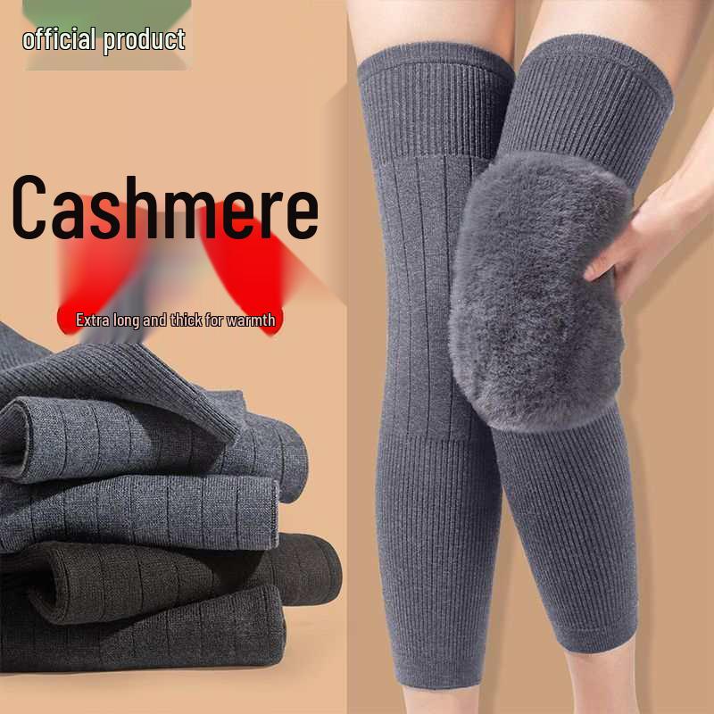 Cashmere Knee Pads: Autumn/Winter Velvet Warmers for Men & Women