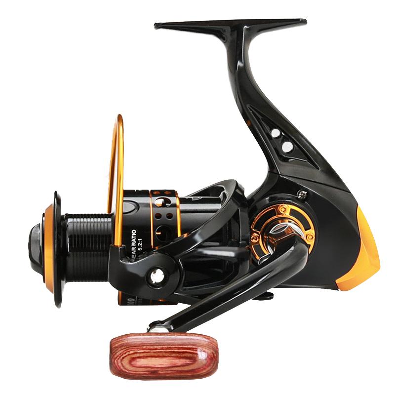DC1000-7000 Full Metal Carp Fishing Spinning Reel for Saltwater & Freshwater for Sea & River Fishing 1000 чёрный