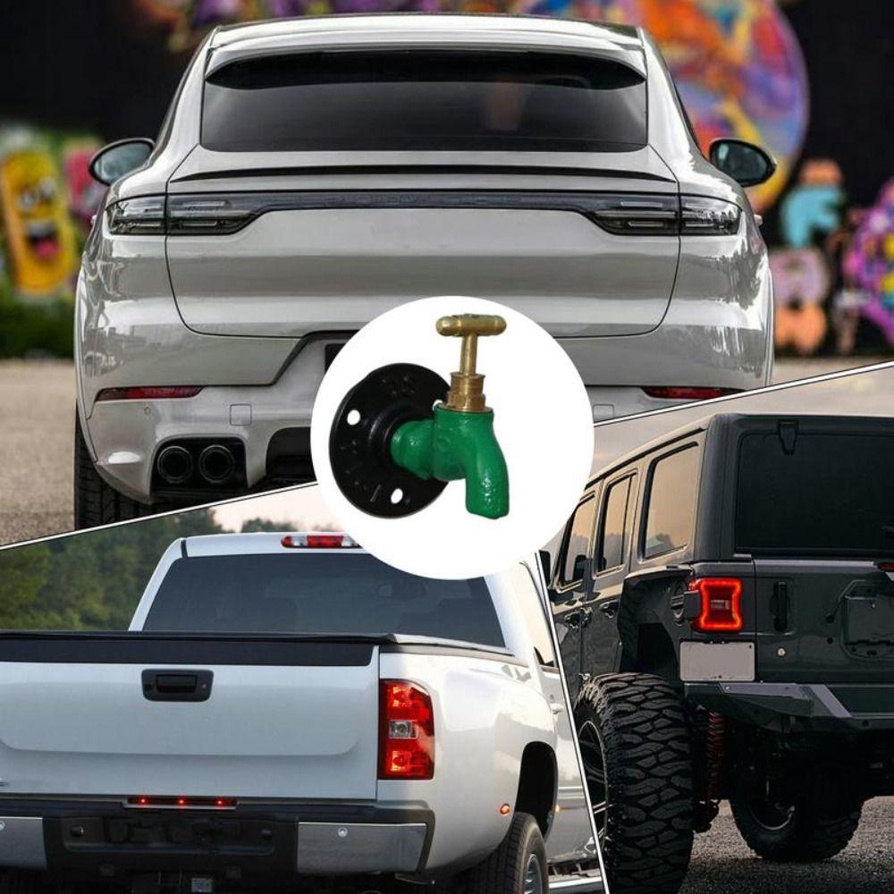 Zinc Zinc Alloy Protective 3D Faucet Car Sticker Metal Valve Fun Car Valve Decoration  Motorcycle