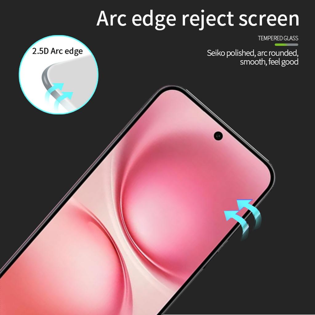 For vivo X200 5G Screen Protector MOFI 9H Full Glue Full Coverage High Aluminum-Silicon Glass Film