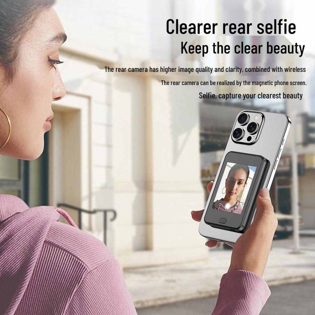 Magnetic TF30 Screen Mirroring Selfie Mirror for Mobile Phones - Travel & Group Photo Upgrade Version