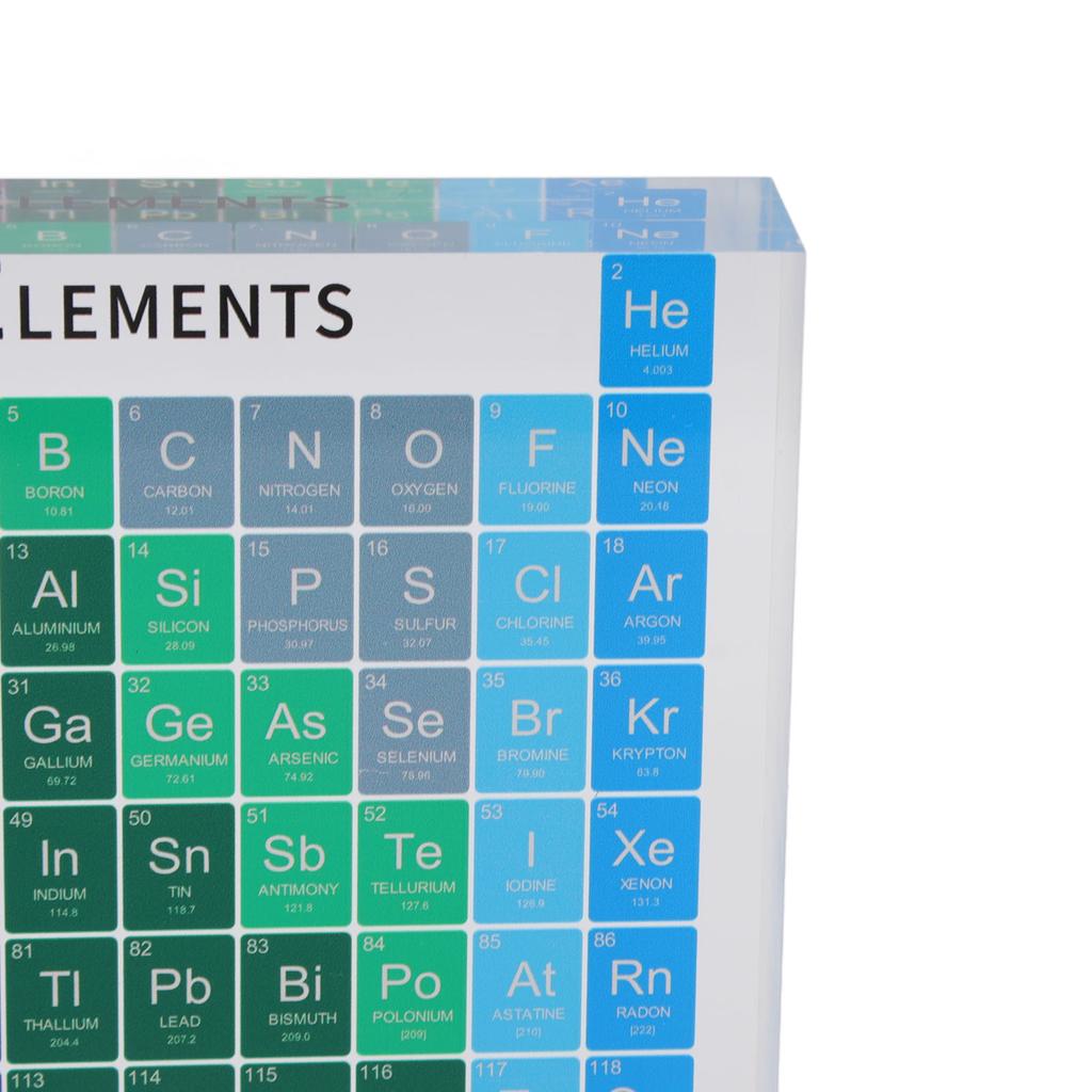 Educational Periodic Table Decoration Safe Odorless Modern Acrylic Periodic Table   for Home School