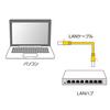 SANWA SUPPLY LAN Cable for Modem CAT6 Flat Type 1Gbps/250MHz Gigabit Ethernet Cable RJ45 Connector Anti-Claw (3m) White LA-FL6-03W