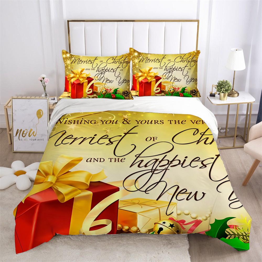 Duvet Cover Merry Christmas Home Bedspreads King Size Comforter Cover Lovely Bedding Suits Children Bedding Sets
