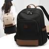 Schoolbag New Simple Color Matching Backpack Women's Commuter Versatile Backpack Leisure Large Capacity Student School Bag Wholesale