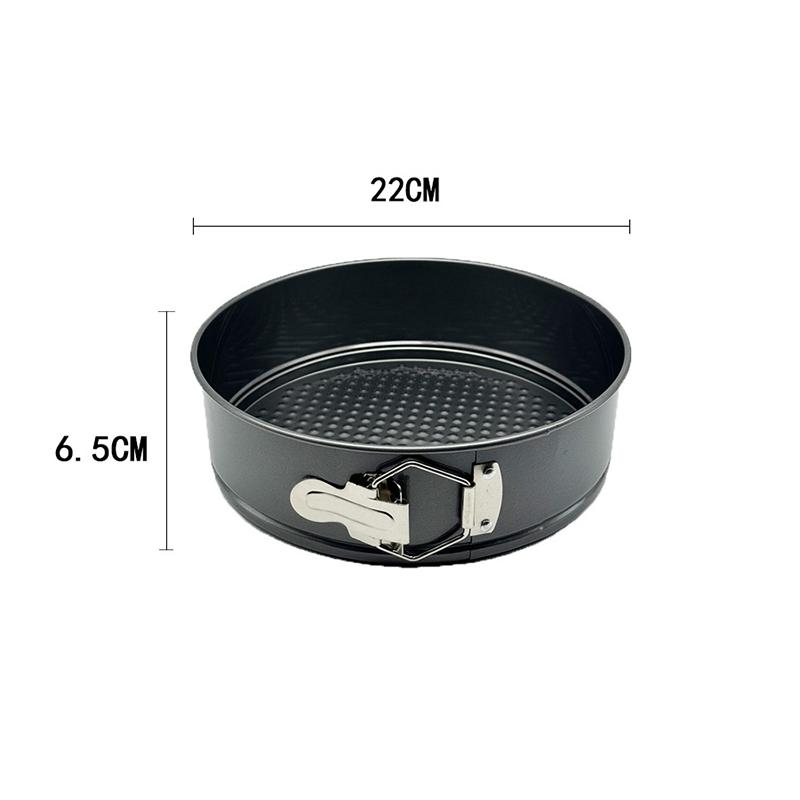 

Антипригарный металлический противень для выпечки, круглая форма для выпечки, противень для духовки, съемное дно, формы для выпечки из углеродистой стали, противень, кухонные принадлежности для выпечки 22CM