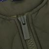 Woolrich WJOU0103BE Khaki Collarless Quilted Padded Coat Coat S khakiUsed