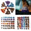 7Pcs D4 D6 D8 D10 D12 D20 Number Colorful Acrylic Polyhedral Dices Party Family Game Educational Toy Entertainment Dices