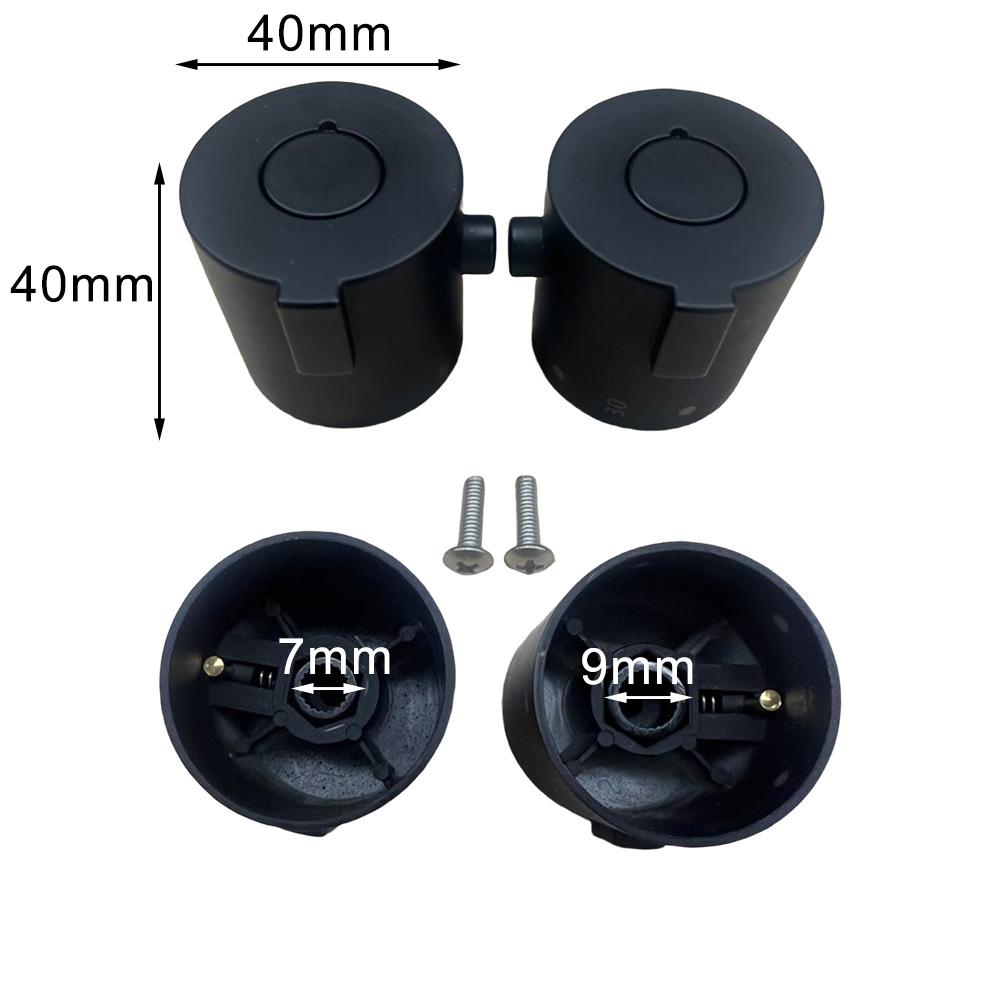 Thermostatische Duscharmatur Griffpaar mit Temperaturanzeige-Knöpfen für Badewannen- und Duschsteuerungen ABS-Konstruktion