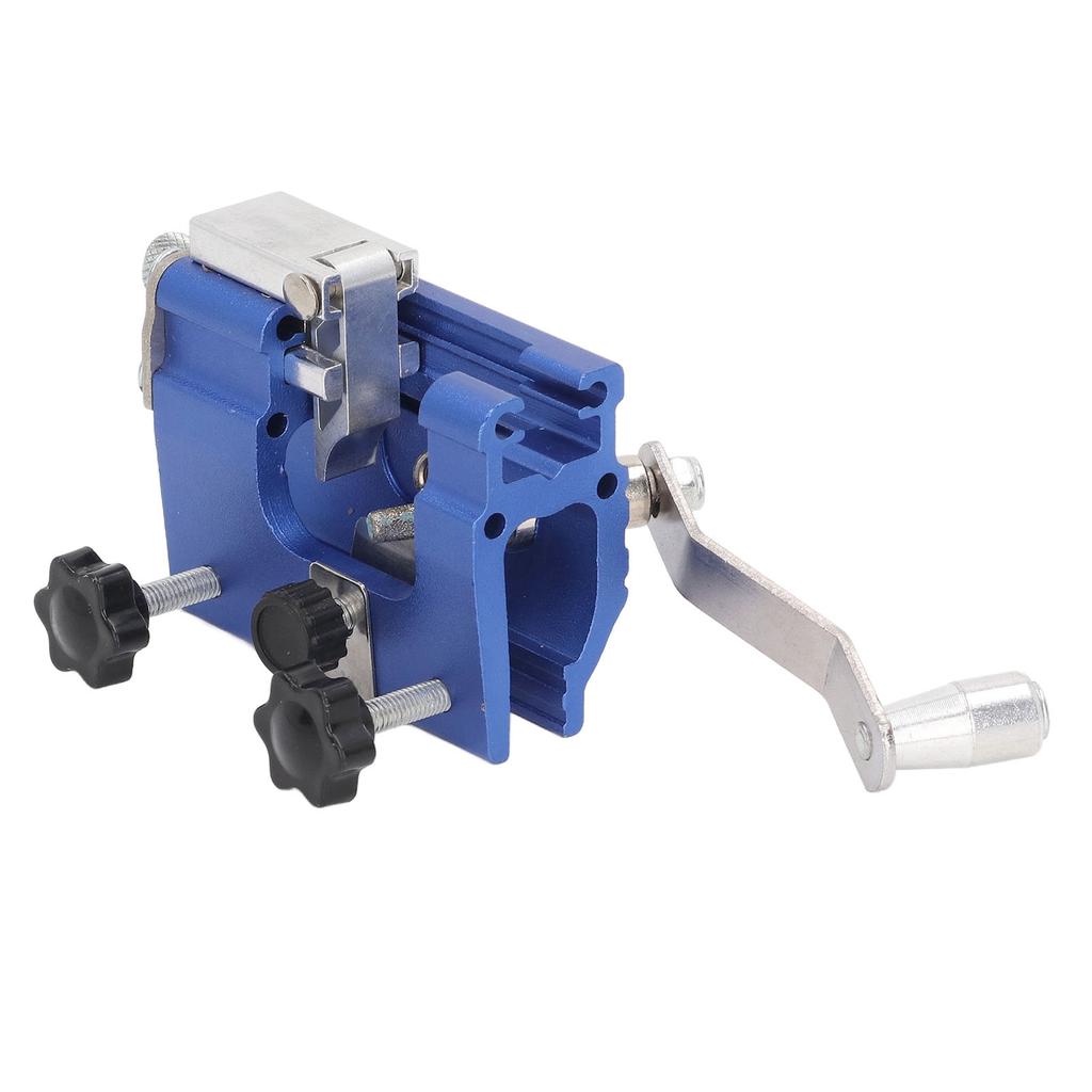 Portable Crank Chainsaw Sharpening Jig Blue Household Chainsaw Tooth Grinder Precise Sharpening Kit for Chainsaw