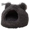 Comfortable Pet Nap Mat Plush Cat Cave Bed, Warm Enclosed Hideaway, Fluffy Cozy Private Resting Space for Cats Tent Burrow Bed Indoor Small Dogs Safe