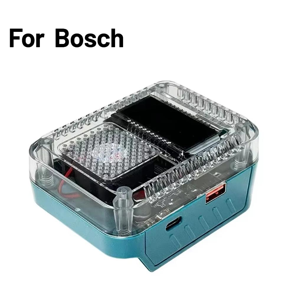 

Digital Display Lithium Battery Adapter USB Type-C Battery Charger Power Supply For Makita /DeWalt/Milwaukee/Bosch Li-Ion Batte
