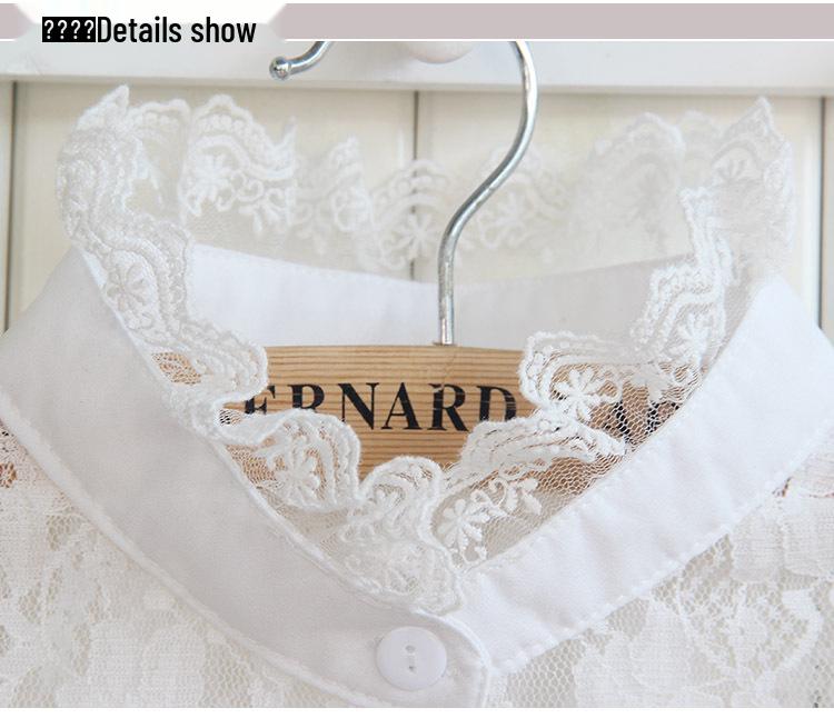Korean Style Lace Stand Collar False Collars for Women - Versatile Autumn/Winter Fashion for Shirts