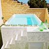 Compact Family Outdoor Acrylic Spa Pool with Fiberglass and Wood Finish