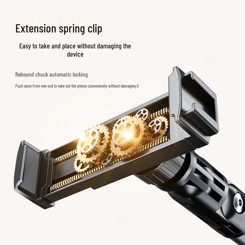 Universal Mobile Device Floor Stand with Telescopic Arm for Binge-Watching and Live Streaming