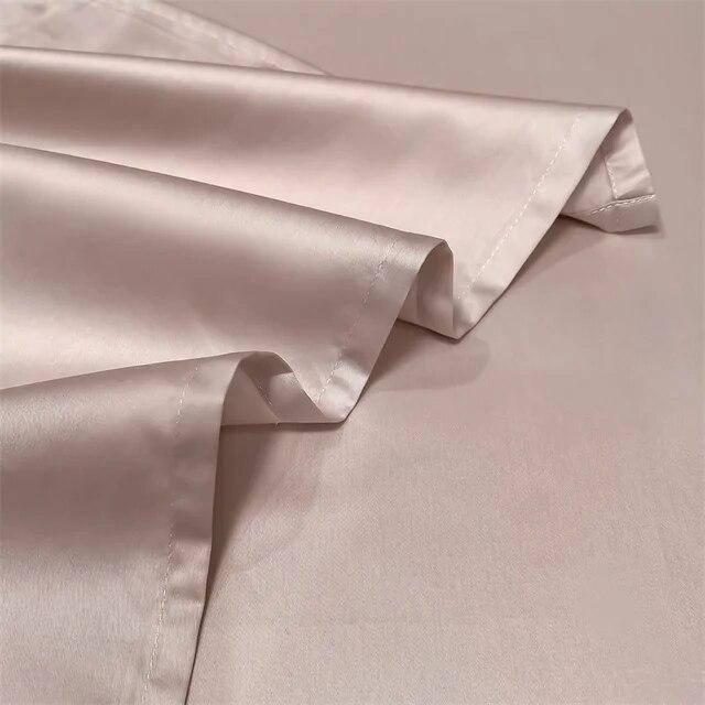 Hochwertiges Bettwäsche-Set, 100 % ägyptische Baumwolle, 400 TC, Bettlaken-Set, 4/6-teilig, Spannbetttuch, flaches Bettlaken mit Kissenbezug, Doppelbett, Queen-Size-Bett