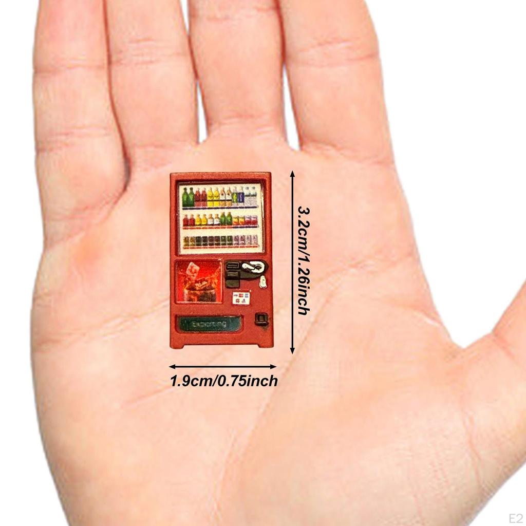 1/64 Mini Vending Machine Model Dollhouse Decoration Accessories DIY Creative Decorative Miniature
