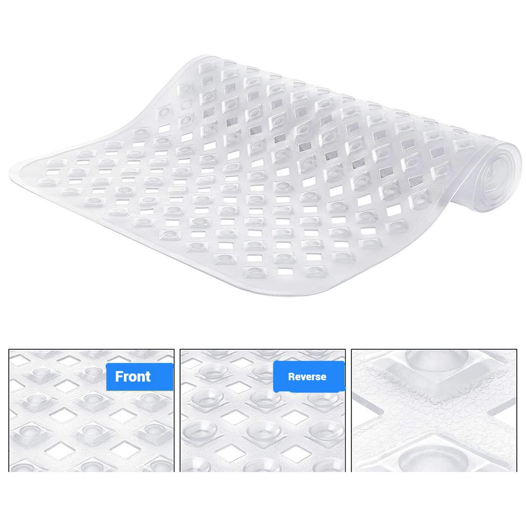 88x40 Verlängerte Badewannen-Antirutschmatte PVC Saugnäpfe Badezimmer-Antirutschmatte Rutschfeste Fußmatten Bodenmatten