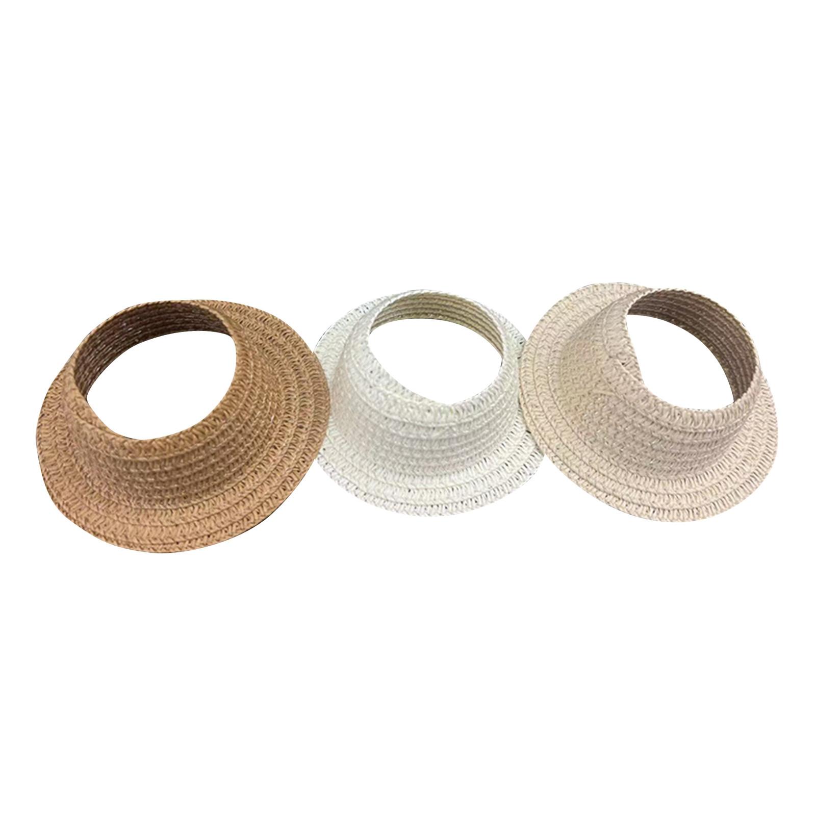 

3 упаковки Аксессуары для кукол Головной убор Кукольная шляпа с открытым верхом Периферийный головной убор Повязка на голову Соломенная шляпа Кольцо-шарф 10,5 см One Size