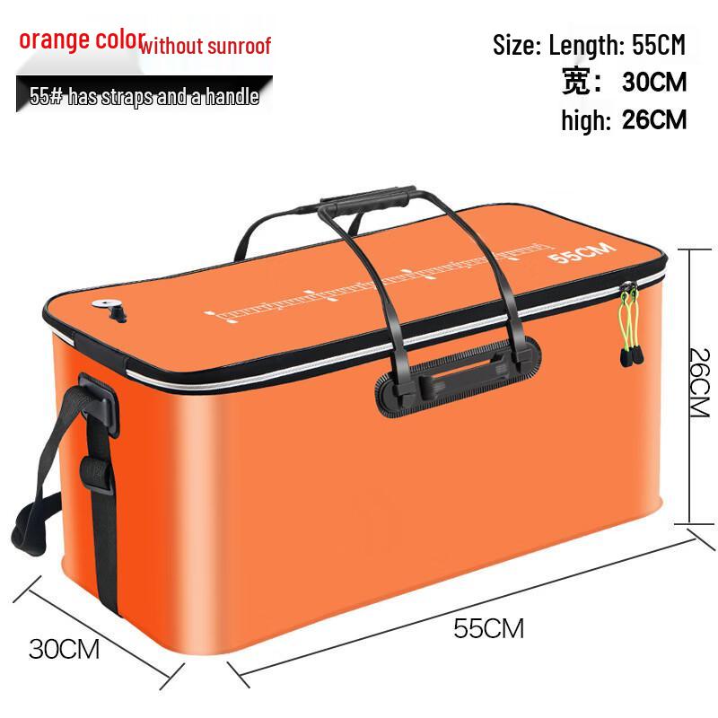 Foldable EVA Fishing Live Bait Bucket