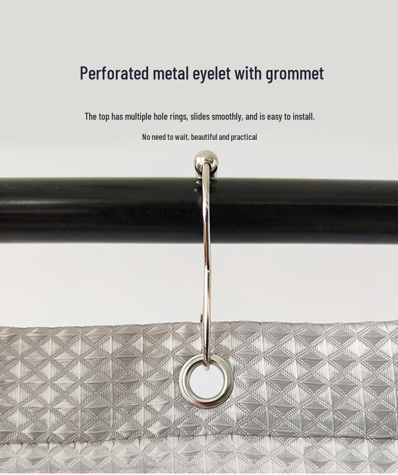 European and American Diamond Waffle Waterproof Mildew-Proof Shower Curtain for Bathroom or Toilet Door