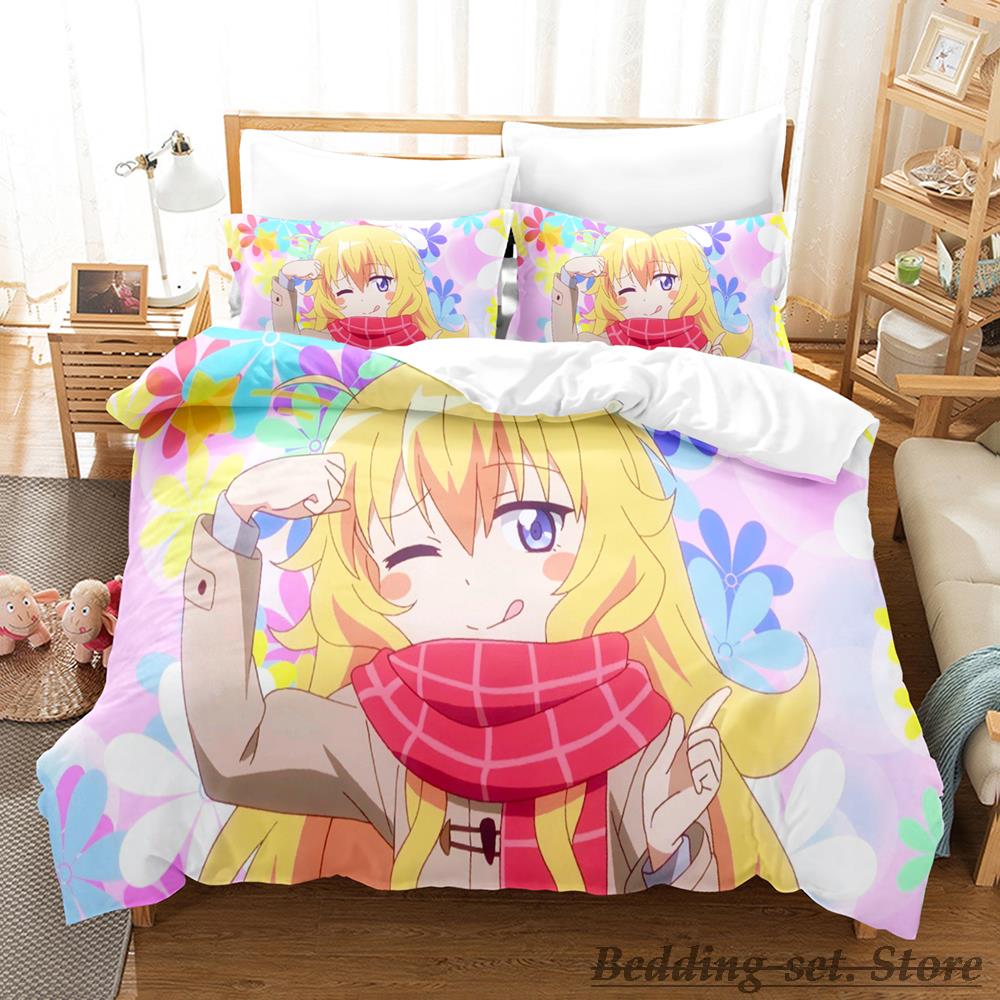  Gabriel Dropout Bedding Set Single Twin Full Queen King Size Bed Set Adult Kid Bedroom Duvetcover Sets Anime Parure De Lit