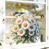 Static Window Clings Flower Butterfly Bee Wall Sticker Self Adhesive Removable Vinyl Decal