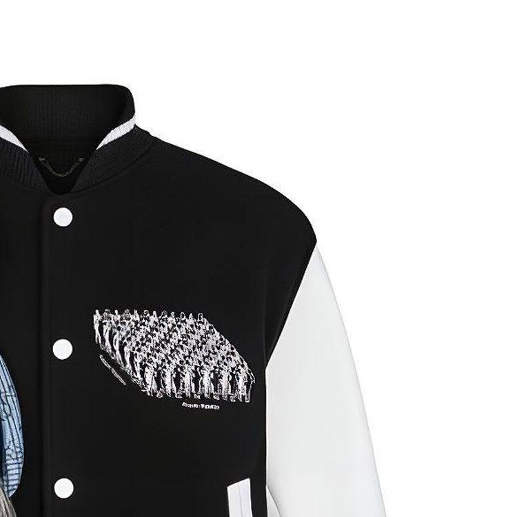 Louis Vuitton SS22 Baseball Jacket Men's Black 1A8PMK
