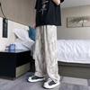 High Street Corduroy Casual Pants Men's Letters Printed Retro Fashion Trend Loose Straight Pants