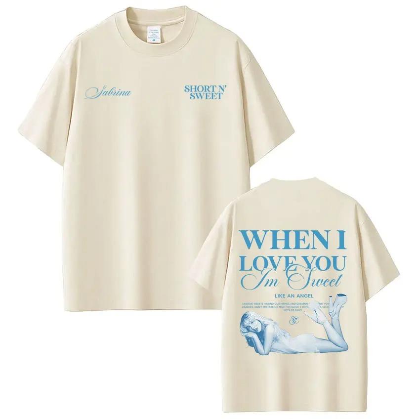 

2026 Singer Sabrina Carpenter Tour Graphic Tshirt Unisex Women Aesthetic Trend Tshirts Summer Cotton Casual Fashion TShirts 4XL