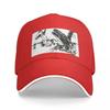 Mosasaurus and Ichthyosaurus Baseball Cap Streetwear Golf Wear Womens Beach Unisexs