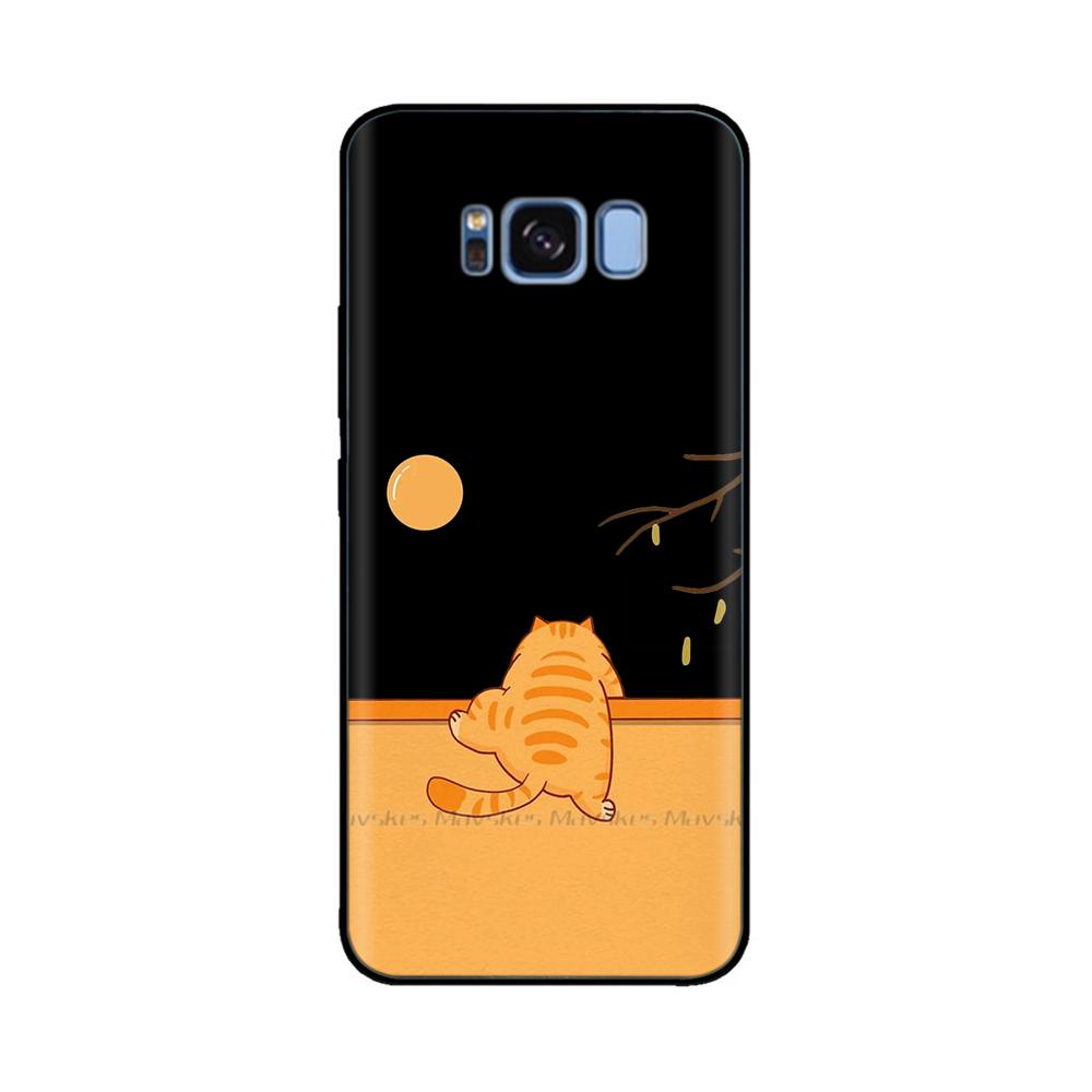 For Samsung Galaxy S8 Plus Phone Case Heart-Butterfly Funda For Samsung S8 S8Plus Cases Liquid Silicone Bumper GalaxyS8 Shells