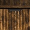 Nightstand Smoked Oak 49 X 36 X 61 Cm Engineered Wood