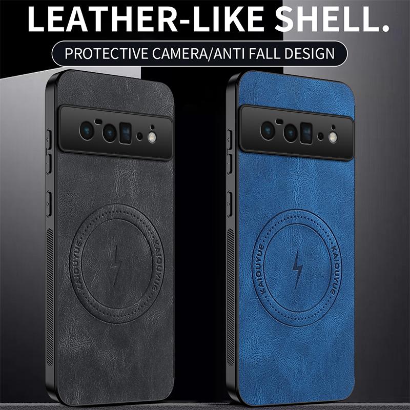 Dla Google Pixel 6 Pro /Pixel 6Pro/Pixel 6A Etui Proste Stylowe Magnetyczne Ssanie Luksusowa Skóra Przyjazna dla Skóry Odporne na Upadek Pokrowiec