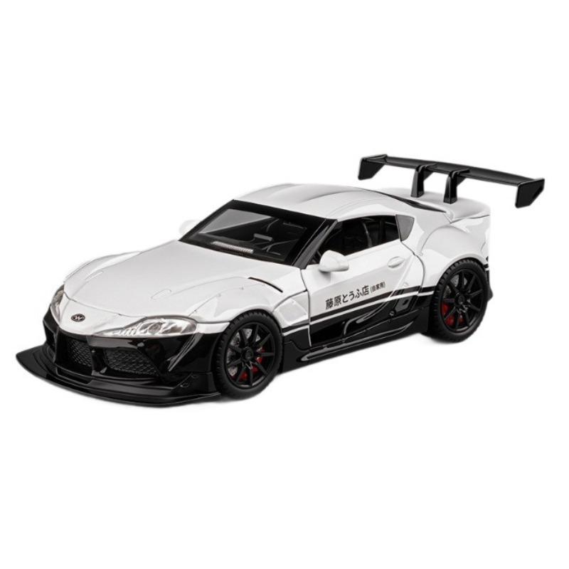 

1/22 Toyota GR Supra A90 Сплав Модифицированный Широкофюзеляжный Спортивный Автомобиль Модель Литьевой Металл Дождевая Машина Автомобили Модель Звук и Свет Детская Игрушка Подарок белый