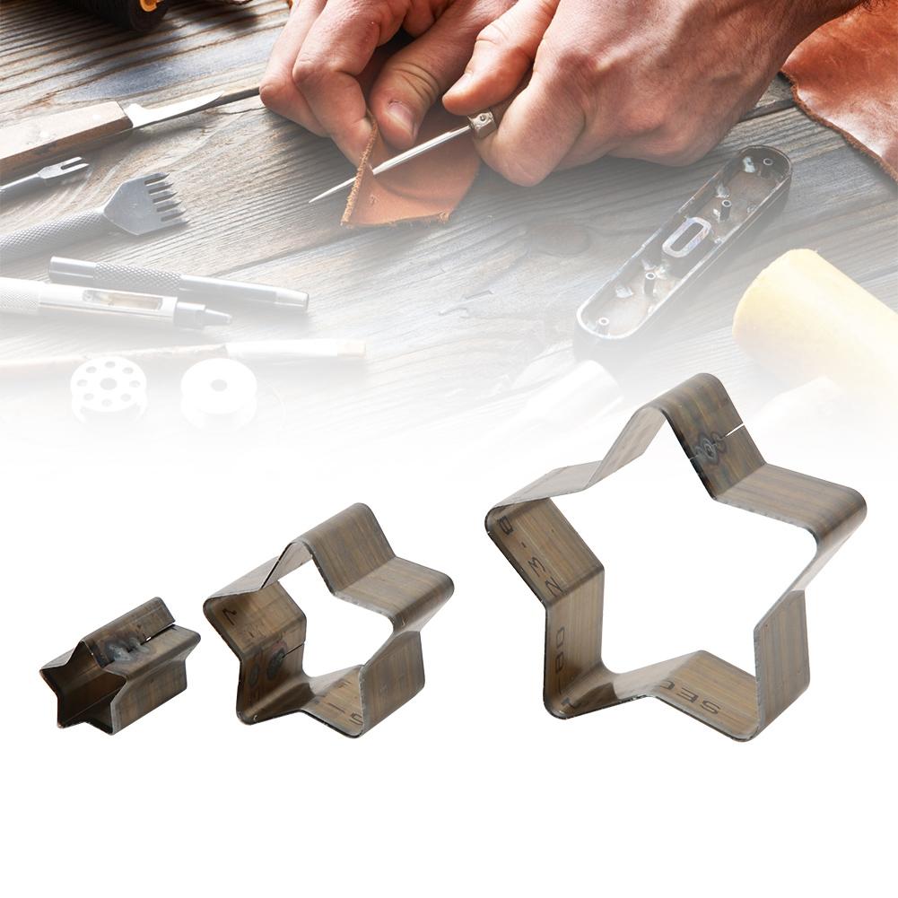 

Кожаный инструмент для резки штампа Сталь DIY Кожаные изделия Режущие штампы Пресс-формы Инструменты для пробивки отверстий(Пять указателей