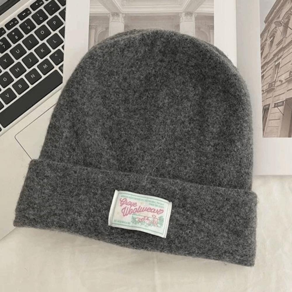 Keep Warm Knitted Pullover Hat Coldproof Beanies Cap Fashion Woolen Stacked Hat  Girls