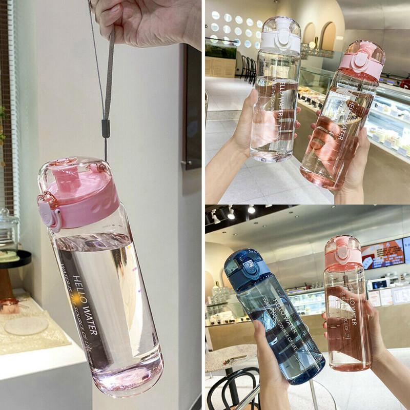 780 ml Sports bouteille d/'eau Gym Voyage clair étanche Drinking Bottles