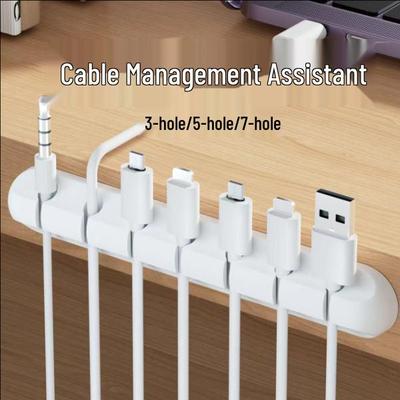 Desktop Cable Organizer and Clip for Charging, Earphone, Keyboard, Mouse, and Mobile Phone Cables