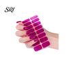 DIY Nail Strip Glitter Polish Strips with File Easy Apply Remove Self Adhesive Women Stickers Full Sticker Home Manicure Art Decoration Wrap Decals
