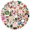50PCS Christmas Aesthetic Graffiti Stickers Waterproof Cartoon DIY Laptop Stickers PVC Gift Phone Stickers