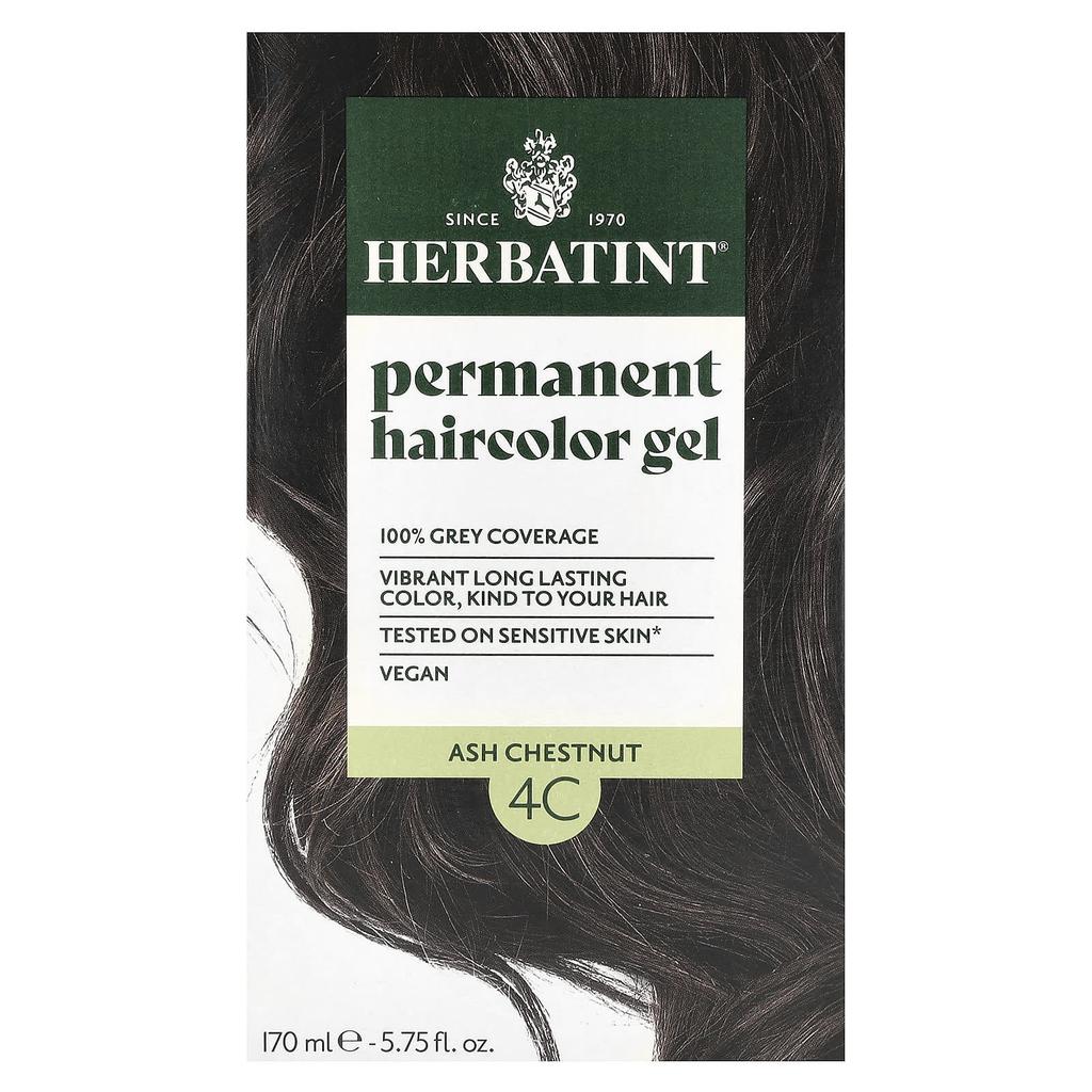 Permanent Color Gel, 4C, Ash Chestnut, 135Ml (4.56Fl Oz)