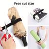 Nylon Hook & Loop Cable Ties. Reusable fastener roll with buckles for wire organizing & home storage.
