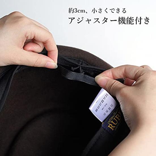 [NAKOTA] RUBEN Pocketable Felt Hat, Foldable Hat, Fedora Hat, Wool, L (Head Circumference Approx. 62 Cm), Wine