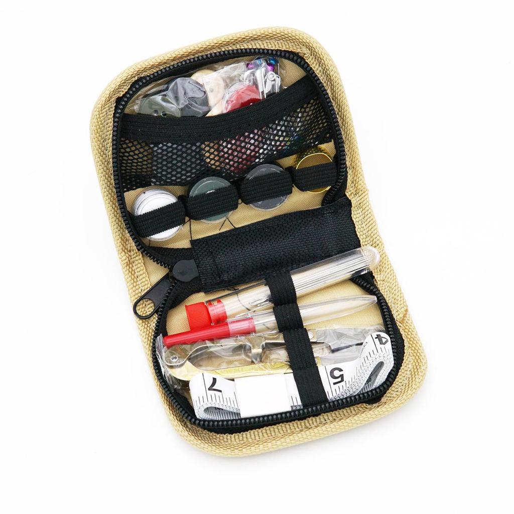 Portable Needle and Thread Set for Home Sewing and Mending – Includes Stitching Method Book and Case